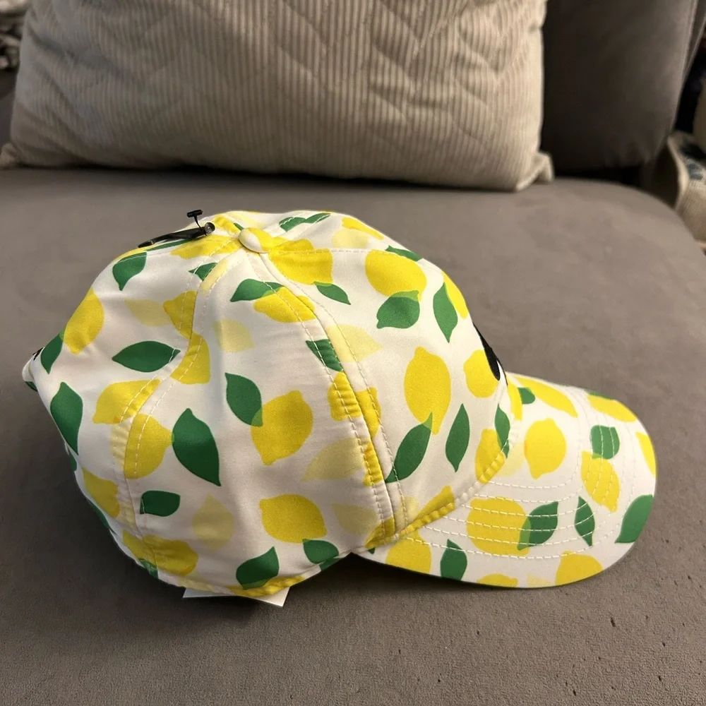 Kate Spade Lemon Print Baseball Cap โ NWT! - Picture 3 of 4
